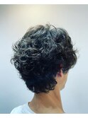 大人ショートグラデーションパーマ