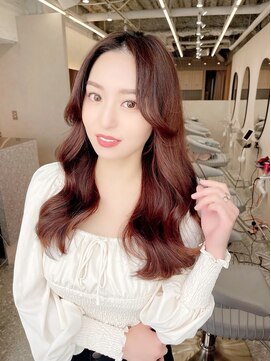 ラルムバイシー 新宿(LARME by Sea) 韓国前髪顔周り×くびれヘア【新宿/髪質改善】おくれ毛.小顔ヘア