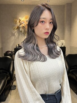 ロンド レア 天神大名店(Lond Le’a) ミルクティーベージュ/ダブルカラ/ケアブリーチ/くびれヘア/天神