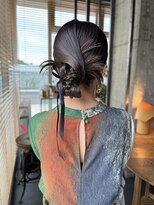 ヌープヘアーアイス(NUUP.hair ici)&nbsp;ヘアセットヘアアレンジシニヨン二次会パーティー