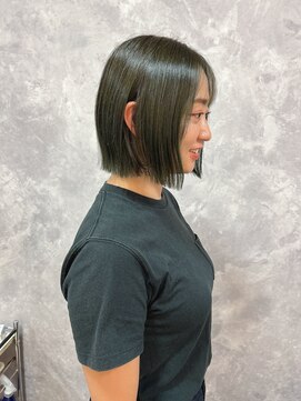 シオ ヘアー デザイン(Sio. hair design) 得意のオリーブカラーで赤み除去