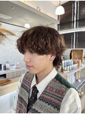 緩め波巻きウルフ
