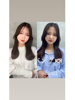 グロー 大宮(GLROW)&nbsp;前髪　縮毛矯正　韓国　レイヤー　顔周り　大宮haruhi