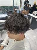 【メンズ/波巻きツイストスパイラルパーマ】くまがい