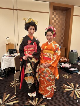 美容室　ベルモード 大振袖、かつらスタイル