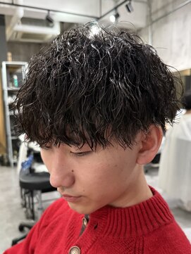 ビカムメンズヘアー 栄店(become men's hair) 縦落ちパーマ