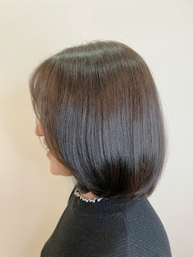 ファム 十日市店(femme) オリーブブラウン×ボブ