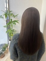 インスヘアー 京都四条大宮店(INCE HAIR)&nbsp;艶髪セミロング×ベージュストレートヘア