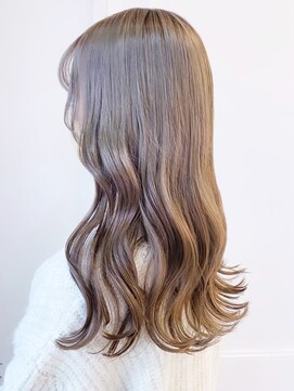 へアメイクワンプラス 四日市(HAIR MAKE ONEplus) 大人可愛い小顔ウルフインナーカラーグレージュ立体感ひし形