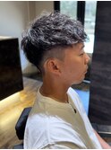 MEN’S HAIR/サーフカール/刈り上げセンターパート/瀬田