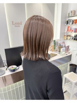 ロンドリゼル 札幌(Lond RiseL) オリーブグレー/前髪/ボブ/マロンベージュ/レイヤーカット/小顔