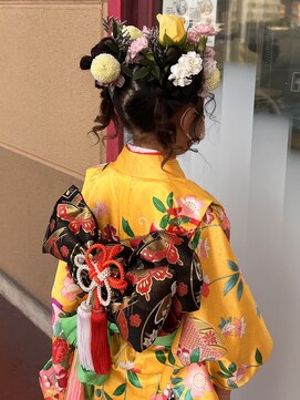 ヘアセット　カラー