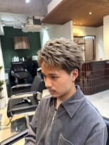 アトラクト バイ ラック 津田沼(Attract by LUCK) フェザーショート/津田沼/メンズパーマ/学割U24/フェザーパーマ