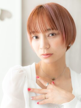 カバーヘア ブリス 戸田公園西口店(COVER HAIR bliss) ミックスカラー/ウォームブラウン/コンパクトショートe