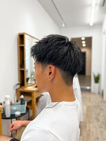 セイドット フクオカ(Say.FUKUOKA) 天神大名スパイキーショート黒髪男子短髪ツーブロック刈り上げ