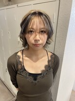 ヴェルア 四条烏丸 四条大宮(Velua)&nbsp;ブラック×ミルクティー デザインカラー ブリーチ