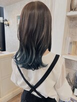 キャアリー(Caary) 福山美容室caaryエンドカラーブルーブリーチ髪質改善20代30代