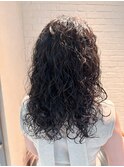 スパイラルパーマハードパーマウェーブヘア