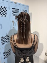 キュエム(Cuem)&nbsp;【Cuem 諏訪】結婚式ヘア カチモリ ハーフアップ