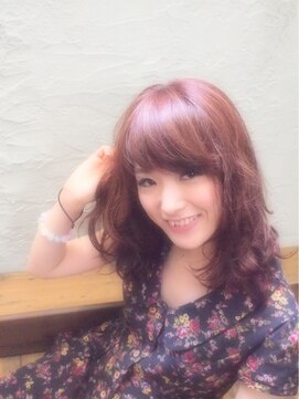 ヘアーミューズ リベロ(hair muse Livero) 【Livero】ゆるふわミディ×ピンクベージュ 1