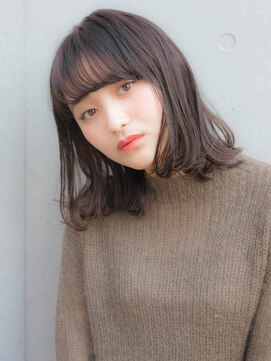 ルティア(Lutia) わやるふわ シースルーバング ショコラブラン