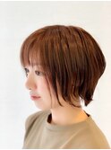 外ハネショート レディーブランジュカラー