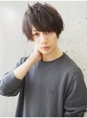 【Silk-lei】ネイビーカラー_マッシュツーブロック