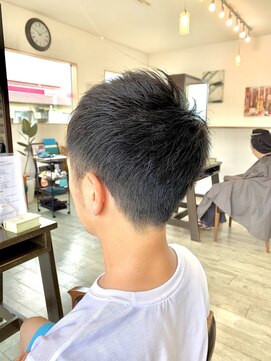 オレンジ(orange) メンズナチュラルショート