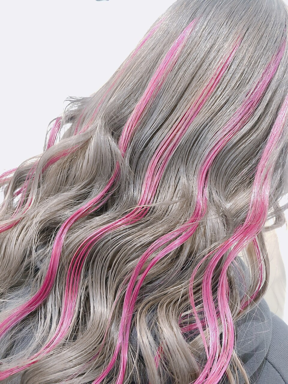 シルバー×ピンクメッシュ：L087413031｜ラビス クローバー(Lovis