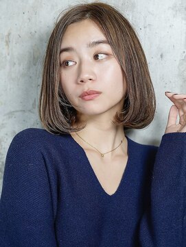 ジーナ 船橋(Zina) 小顔セミウェットウェーブピンクベージュハイライトカラー