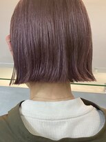 イデア(idea)&nbsp;【切りっぱなしボブ×ピンクベージュ】ヘアスナップ・山下