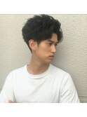 アップバング/ツイストスパイラル/メンズカット