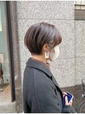 大人可愛い黒髪ショートボブ　似合わせカット　11/25