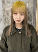 ハニーイエロー×顔まわりレイヤー