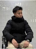 波巻き束感ショートツーブロックマッシュアップバングコンマヘア