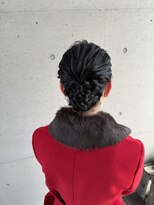 アチーブ ヘア デザイン(achieve hair design)&nbsp;うなじスッキリアップヘア！結婚式 二次会 花嫁 ドレス 着物