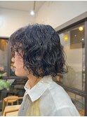 ボブパーマ/大きめカールパーマ/パーマ/くるくるパーマ