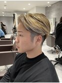 【坂本】メンズショート×シルバーブロンド