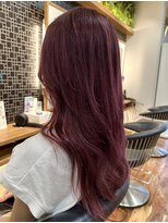 ルーム(Room)&nbsp;韓国ロングヘア/ピンクローズカラー/ダブルカラー/ブリーチ