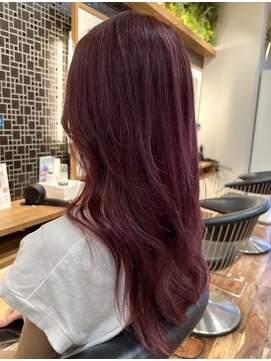 ルーム(Room) 韓国ロングヘア/ピンクローズカラー/ダブルカラー/ブリーチ