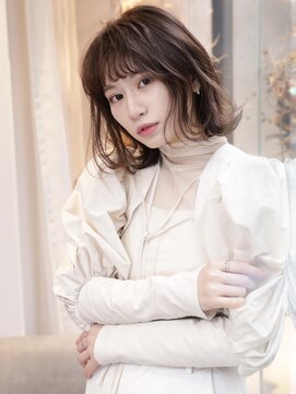 エムスラッシュ たまプラーザ(M.SLASH) 外ハネボブ/ミディアムレイヤー/くせ毛風/リラクシーボブ