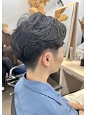スパイキーショートパーマニュアンスパーマ 奥東 巧真