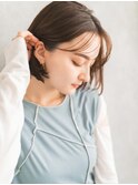 肩上ボブ／薄めバング