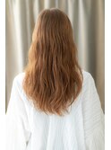 □透明感カラーオレンジベージュ小顔ロング404-2北浦和20代30代