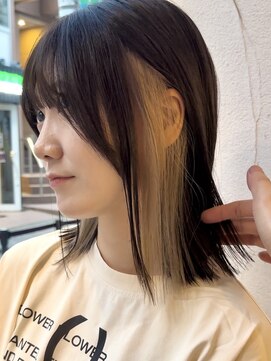 ミーム 原宿 表参道(meme) ”インナーカラーベージュ