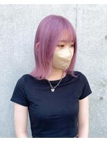 @kamiishi＿freera ピンクラベンダー　ケアブリーチ
