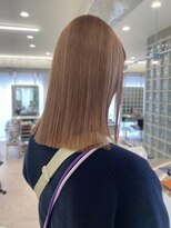 サンク 原宿 表参道(cinq) 原宿ブリーチなしダブルカラーミルクティーベージュミディアム