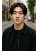 韓国風センターパート×ナチュラルストリート