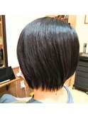 クセ毛矯正×ショートボブ[30代40代50代]