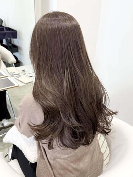 ノエシキカ(noe sikika) くびれヘア/アプリコットオレンジ/ハイライトカラー/栄l56